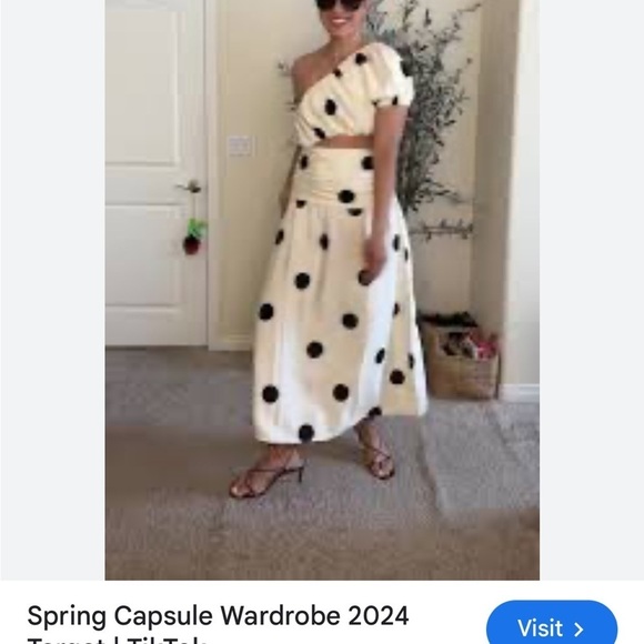 NWT Side-Tie Sarong Midi Skirt -
Future Collective Cream/Black
Polka Dots Sz 20 - Picture 8 of 8